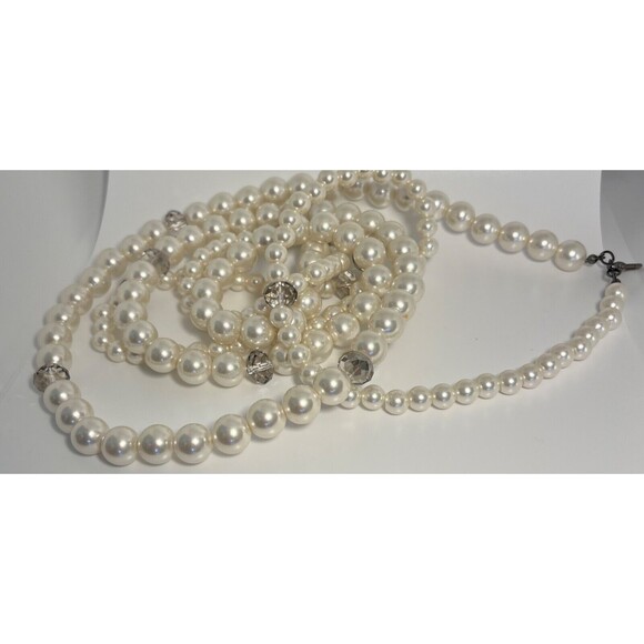 Faux Pearls 2 Strand 32 inch and 38 inches - Picture 3 of 4
